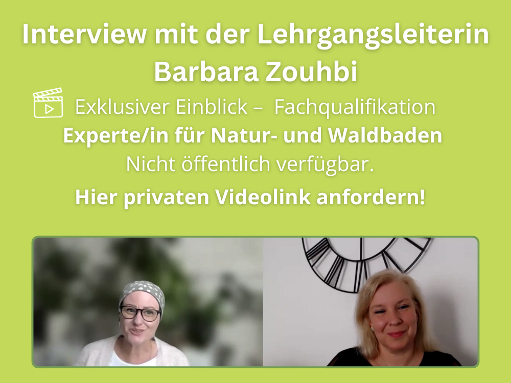 Interview: Expert/in für Natur und Waldbaden